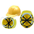 Safety Helmet With Ratchet Headgear