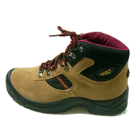 Grey Suede Cow Leather Comfortable Safety Boots 138-45
